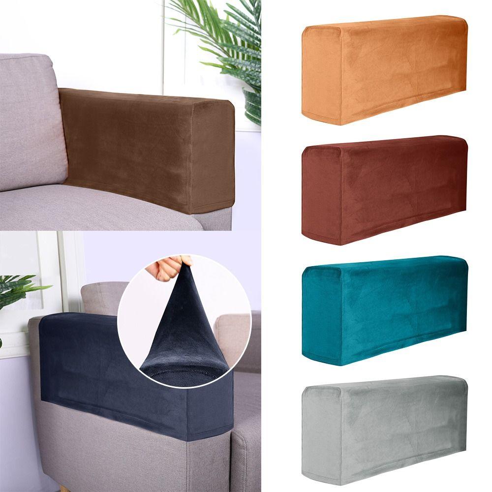 2PCS Furniture Sofa Cover Stretch Couch Arm Protector Gifts Sofa Armrest Covers