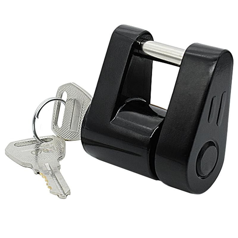 Trailer Hitch Coupler Lock Heavy-Duty Hook Lock Anti-theft Durable Trailer Coupler Padlock Repalcement Parts Security Protector