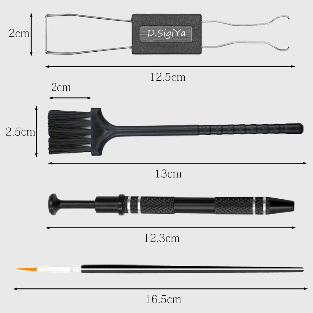 Key Top Removal Keyboard Cleaning Mechanical Keyboard Keycap 2in1 Keycap Key Switch Removal Keyboard Maintenance Pullable 1 Keycap Removal 1 2 Black