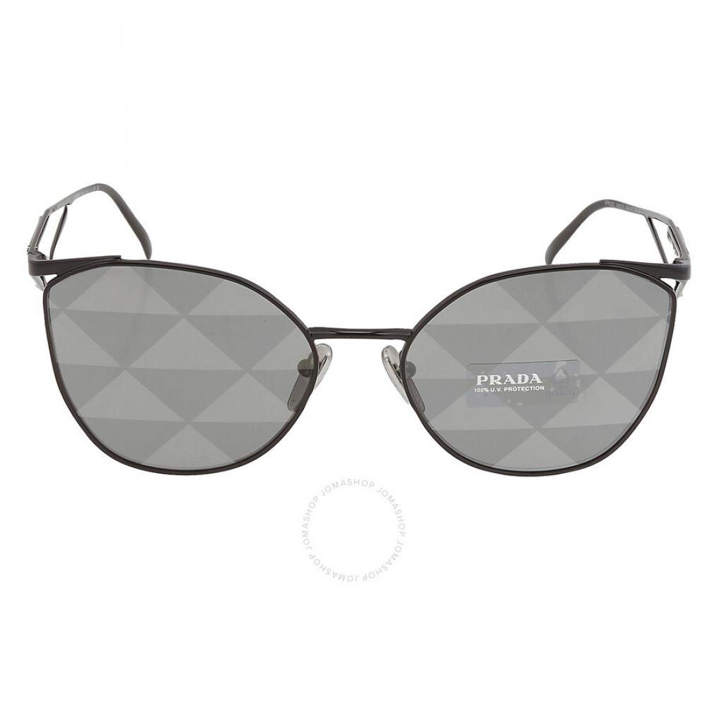 

Prada Grey Pattern Silver Irregular Ladies Sunglasses Pr 50zs 1ab03t 59
