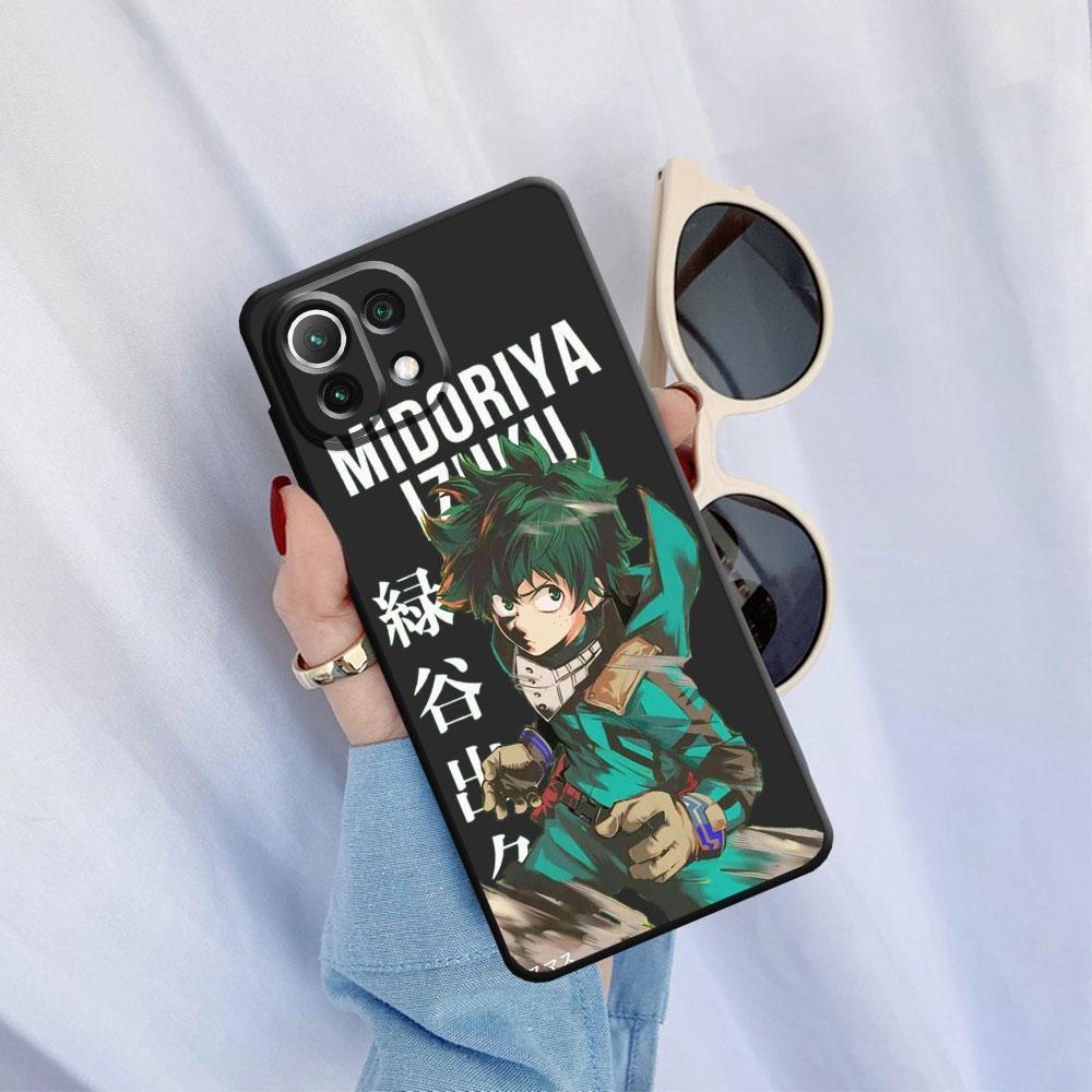 

Чехол с изображением аниме «Мой герой Академии» для Xiaomi Mi 11i 12X 11 Lite 11X 10T 12 Pro 11T 10 10S 12S, черный чехол из ультра ТПУ, черный чехол для телефона Xiaomi 11 Lite 5G NE