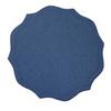 Linen Placemats with Embroidery Overlocking Dining Placemats Durable Anti-Slip Table Protector for Hotel Restaurant Kitchen