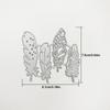 4 ცალი Feathers Metal Cutting Dies Stencils for DIY Scrapbooking დეკორატიული ჭედური წვრილმანი ქაღალდის ბარათებისთვის