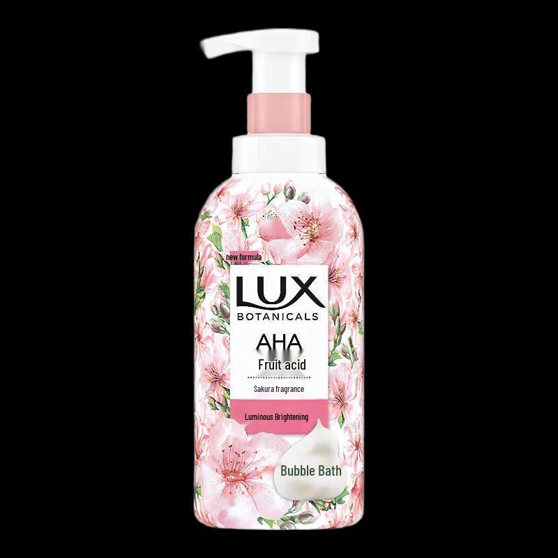 Lux Plant Essential Oil Cherry Blossom Bubble Bath Shower Gel