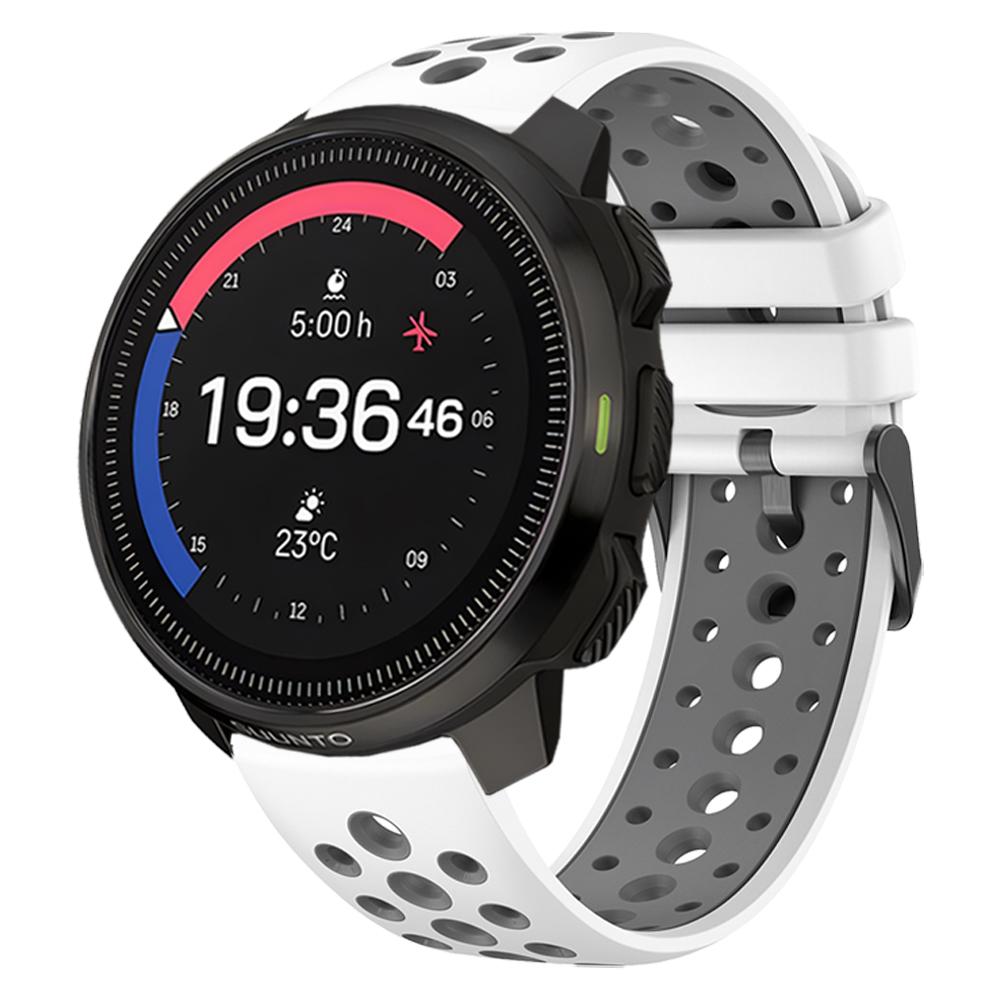 22mm Two-Tone Sports Silicone Strap For Suunto RACE S / Vertical / 5 9 Peak Pro Watch Band For Suunto Ocean Wristband Bracelet
