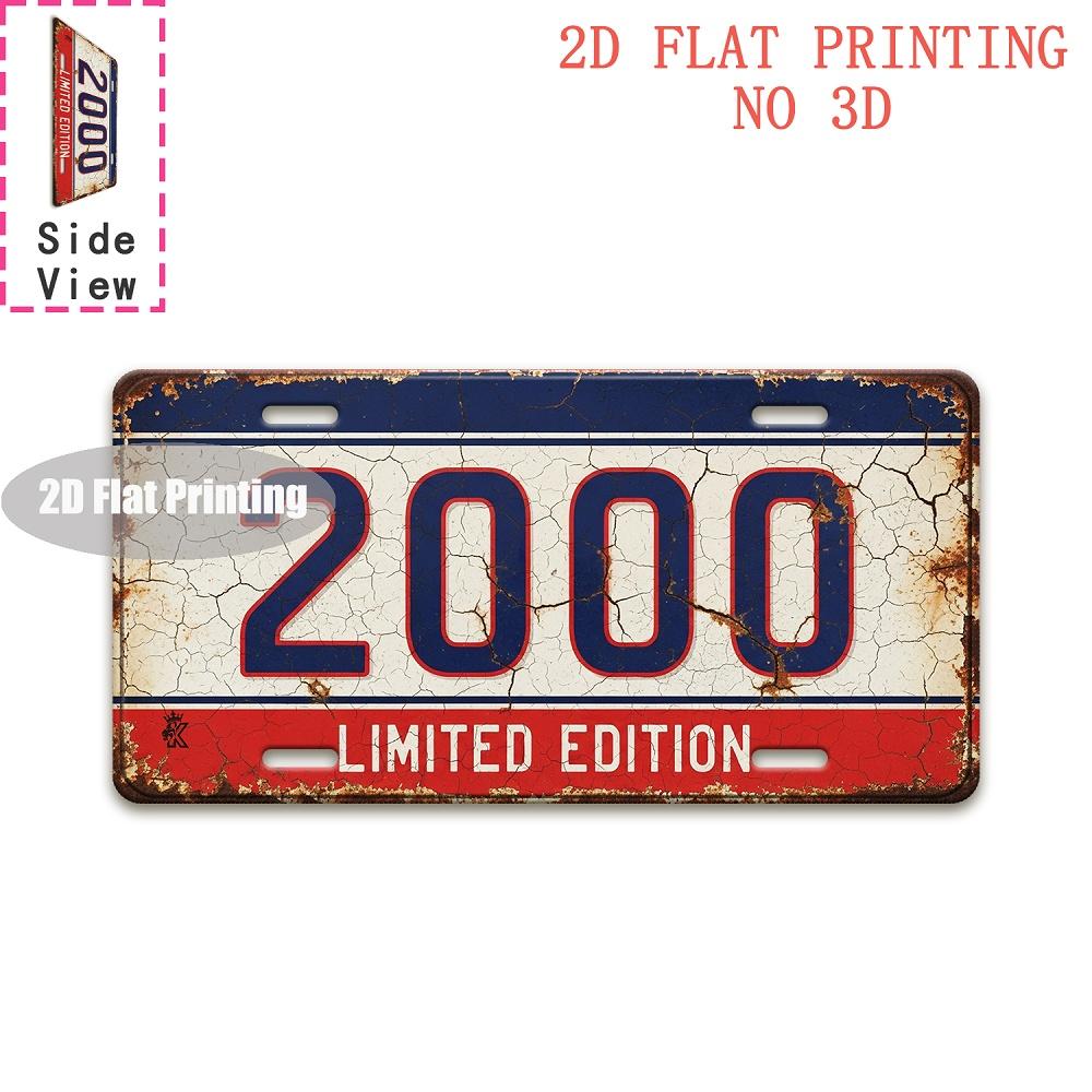Tin Sign - Vintage Durable Metal Plaque Wall Decor, Home Office Bar Man Cave Turin City Birth Year License Plate Wall Art