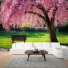 Cherry Blossom 3D Visual Effects Tapestry for Living Room Bedroom Office Decor Creative Gift Background Cloth