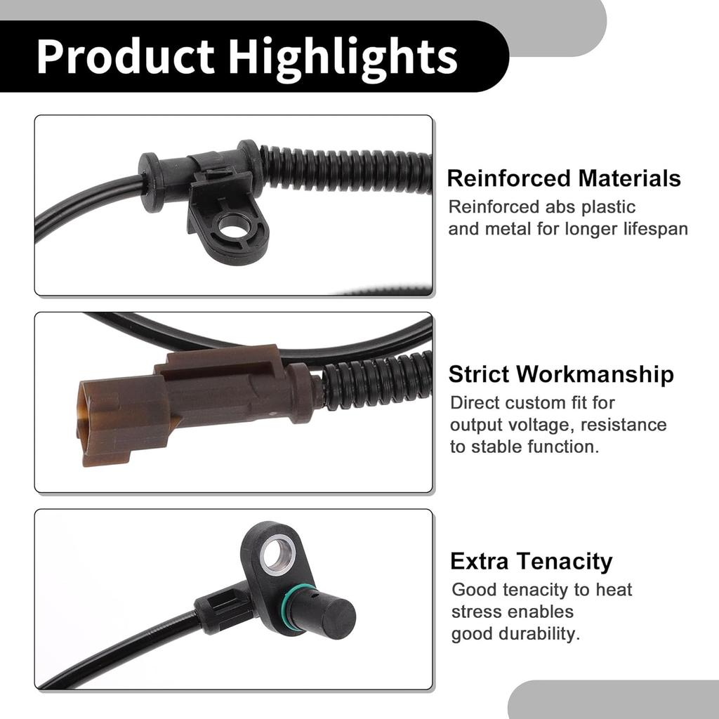 ABS Wheel Speed Sensor No.FL3Z2C204A/JL3Z2C204A/JL3Z2C204D Front Left or Right Driver or Passenger Side Fit for Ford F-150 2015-2017