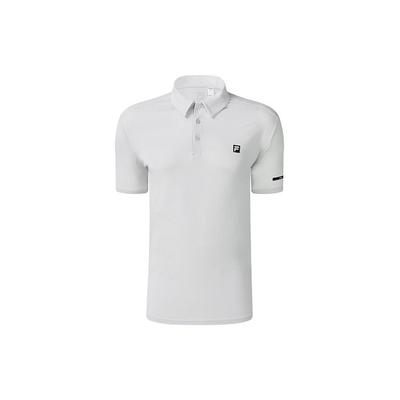 Athletics Soft Solid Logo Knitted Short Sleeve Polo Shirt Men Tops Earth-Gray A11M231121F-GY