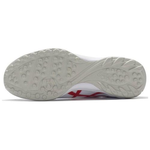 Asics TF Turf Artificial Ground Soccer Shoes Men's White Red - 1103A112-103