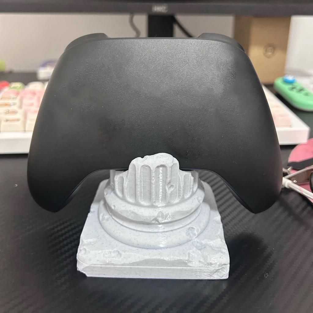 3D Printed Gamepad Organizers Stand Designs for Game Controllers Roman Pillar Themed Storage Base in Multiple Color