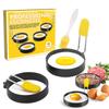 2/4pcs Omelette Fried Egg Shaper Stainless Steel Egg Rings Portable Frying Eggs Cooker  Home