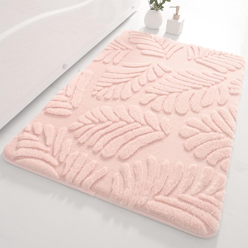 Absorpční protiskluzová rohožka z paměťové pěny s imitací králičí kožešiny