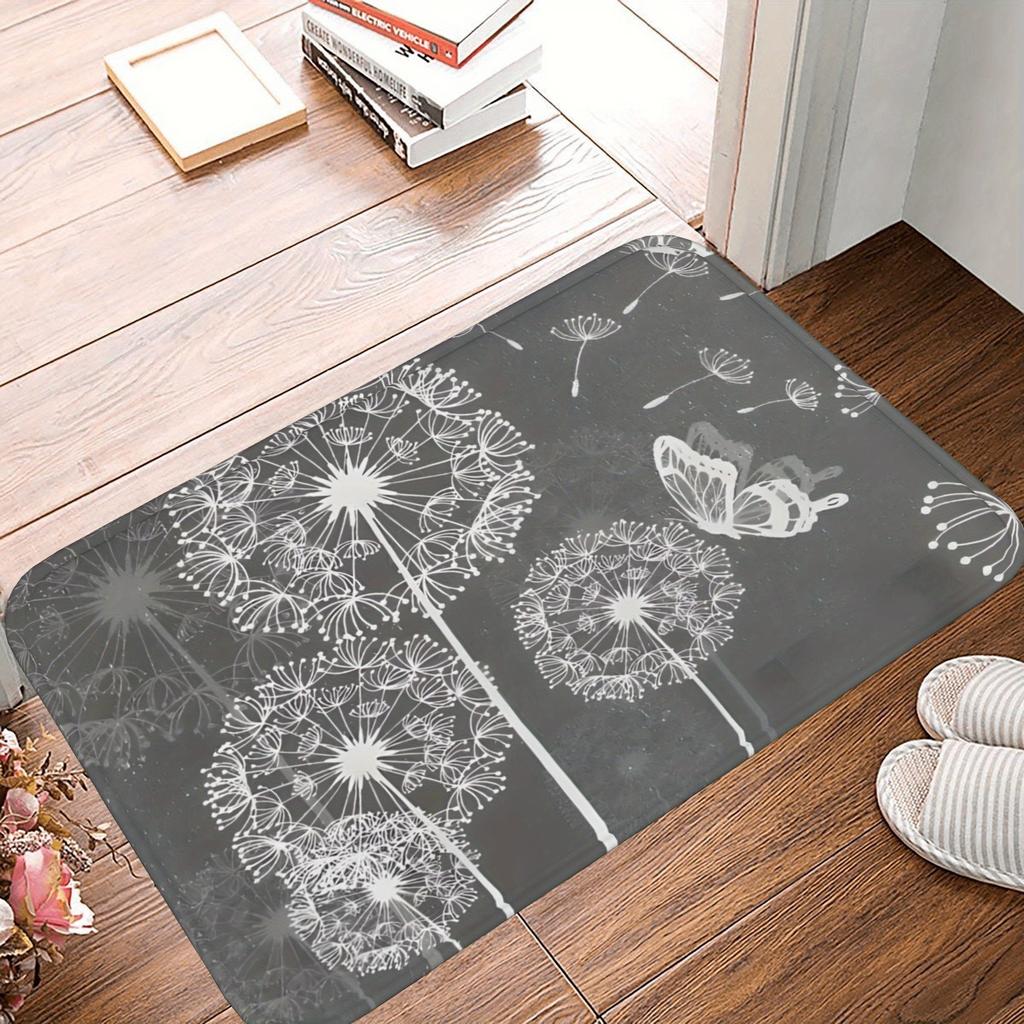 1PC Metropolis Skyline Kitchen Rug Non-Slip Door Mat Pop Design Bathroom Rug Bath Mat Carpet for Home Sink Laundry Decor