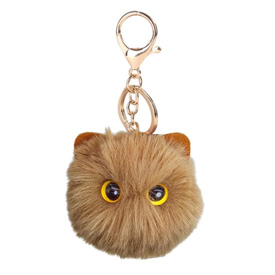 Plüschkatze Schlüsselanhänger Pelzball Puppe Tasche Anhänger Schlüssel Rucksack Geldbörse Zubehör Auto Innenraum Dekoration