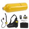 DIDEEP 1L Mini Scuba Diving Tank Pressure Relief Valve Kit with Diving Goggles Strap Bag Refill Adapter