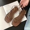 Fashion Women's Sandals Casual Summer Open Toe Light Comfortable Flats  Outdoor Pinch Toe Beach Sandalias