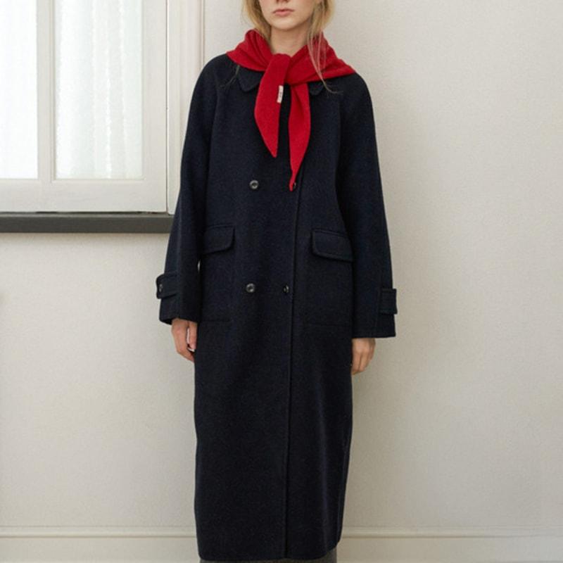 LCVE TRIANGLE WOOL MUFFLER_RED