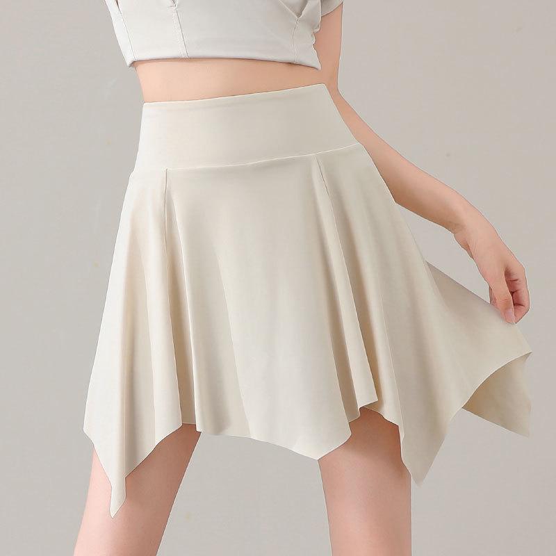 Women's Summer 2025 Quick-Dry Sportswear Set: Pleated Tennis Skort and Fitness/Yoga Outfit