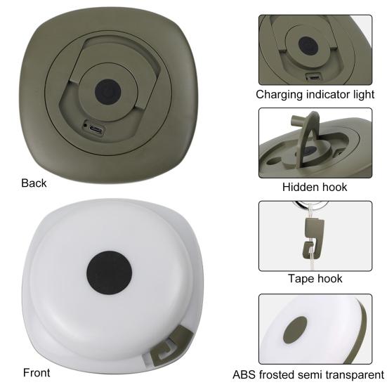 Camping String Light IP67 Waterproof Flexible Multiple Lighting Modes Rechargeable Tent Fairy String Light Outdoor Decor