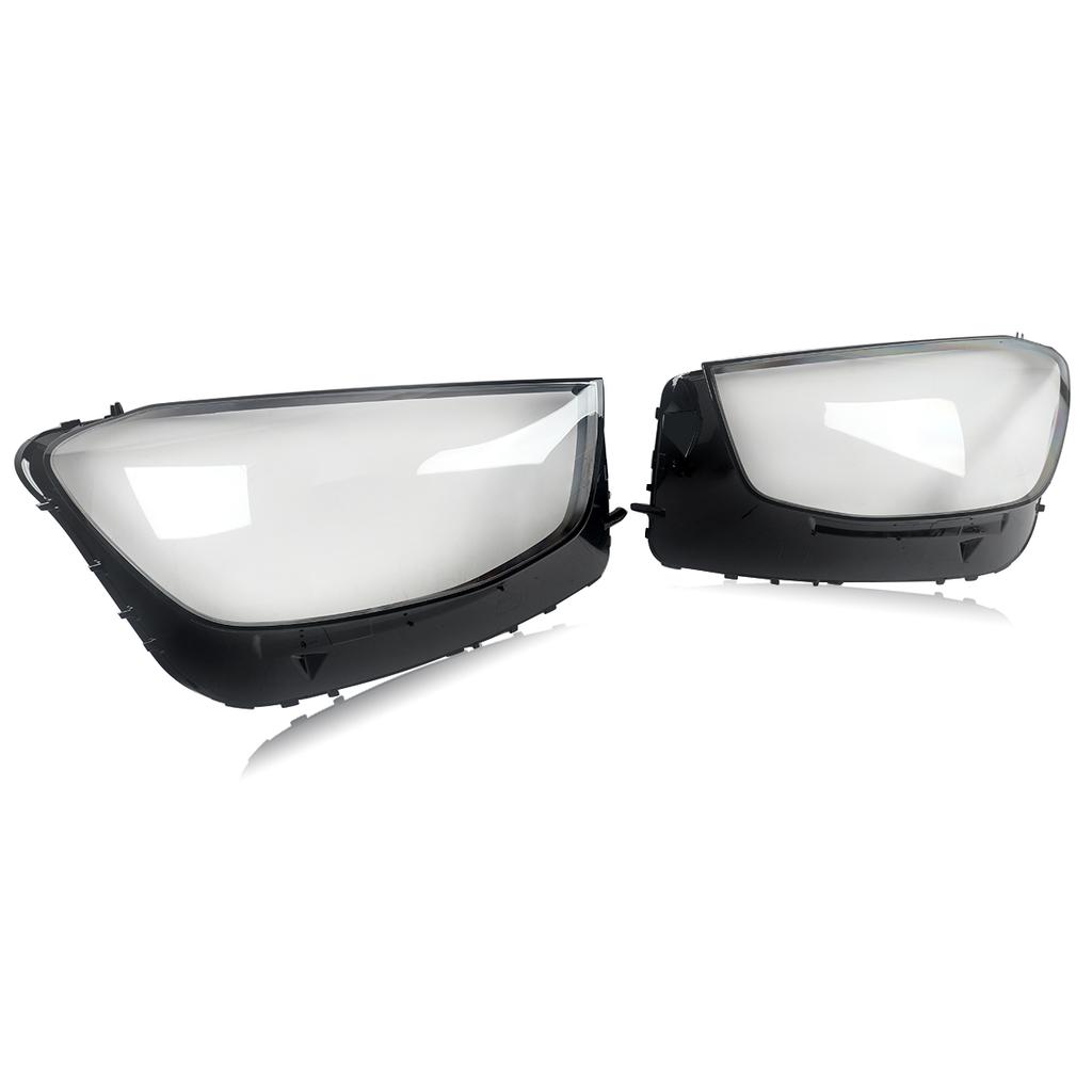 Pair Headlight Lens Headlamp Cover For 2019-UP Mercedes-Benz GLC W253 X253 C253