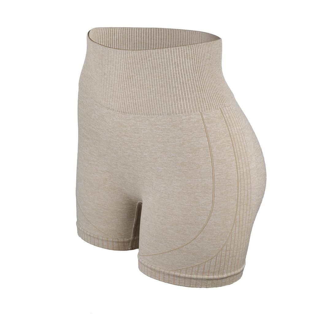Cross-border High Waist Yoga Shorts - Tummy Control, Elastic, Seamless, Quick-dry, Peach Lift, Tight-fitting Fitness for Women