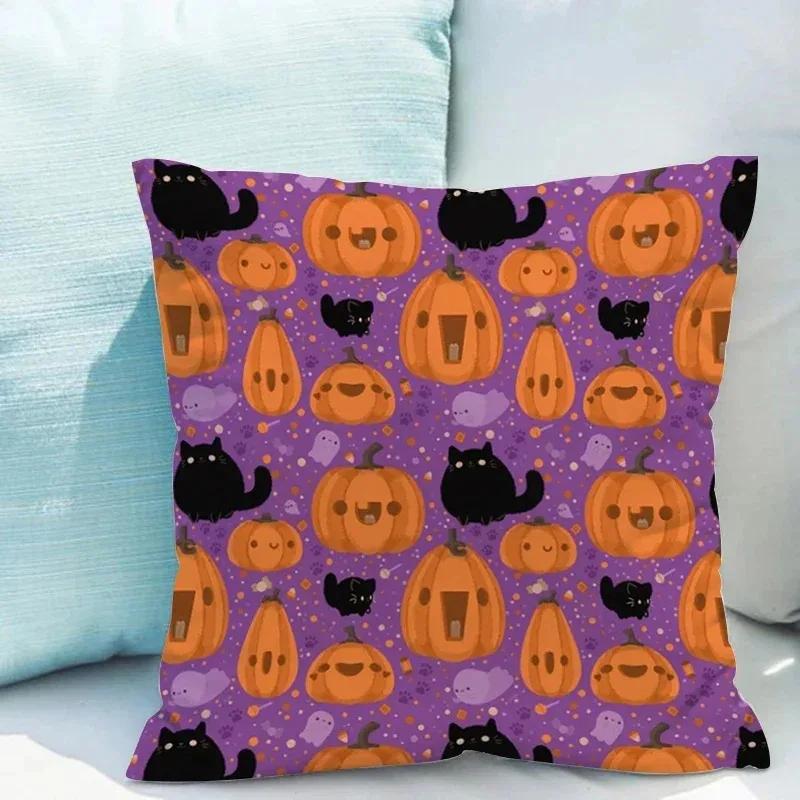 Halloween decorative pillow sleeve cushion cushion is suitable for home living room sofa waist cushion bedroom room decoration