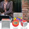 Lottery Raffle Ticket Box Aluminum Alloy Donation Storage Organizer Ballot Holder Suitable for Fundraising Corporate Events
