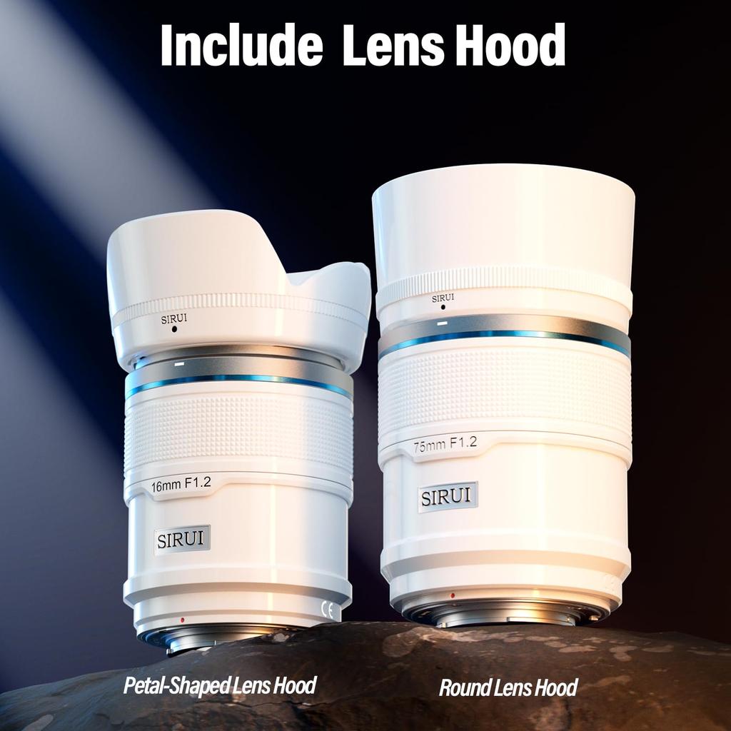 SIRUI Sniper 16mm Autofocus Wide Angle Camera Lens for Zfc Lens, F1.2 APS-C Z8, Z9, Z5, Z6, Z7, (Z Mount, White)