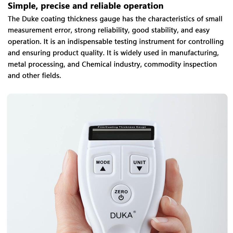 Precision Paint Thickness Gauge Meter for Automotive Digital Coating Thickness Gauge Automatic Thickness Paint Meter with LCD Display Manufacturing Industry Precision Paint Thickness Gauge Meter for Automotive Digital Coating Thickness Gauge Automatic Thickness Paint Meter with LCD Display Manufacturing Industry