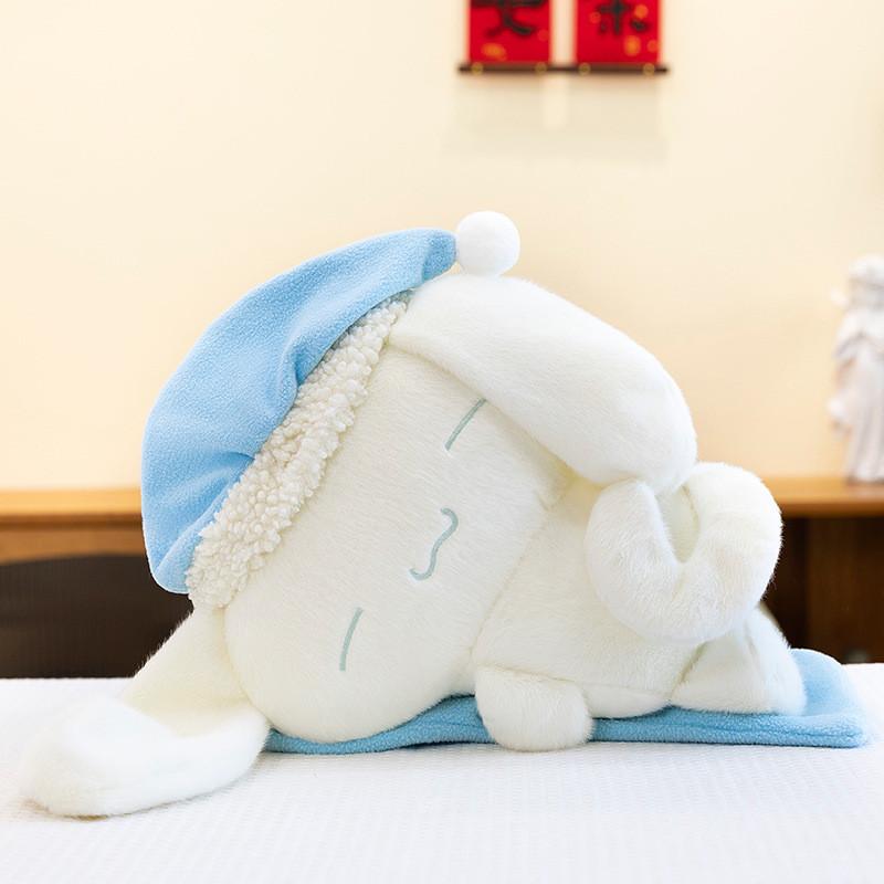 Очаровательная плюшевая игрушка-пес Корица, спящий милый персонаж Sanrio, мягкая игрушка-подушка 25cm