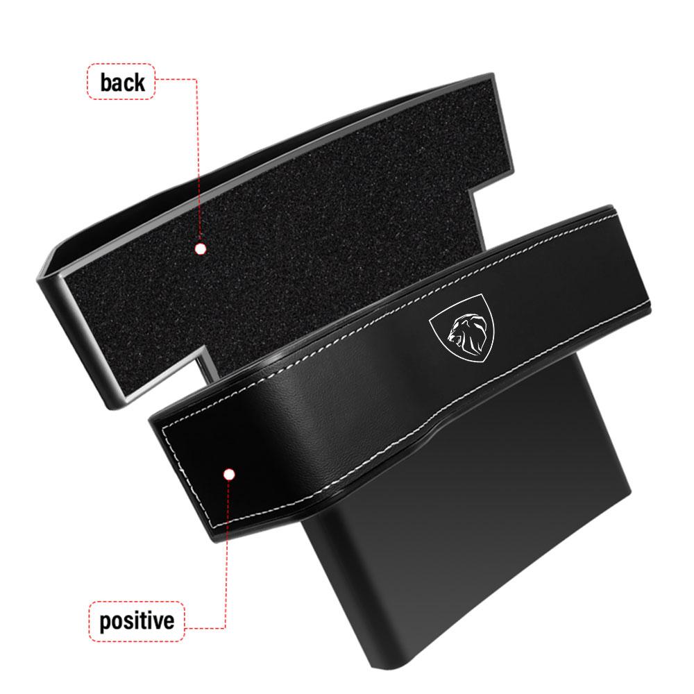 Auto Innenraum Leder Lücke Spalt Aufbewahrungsbox Auto Kleinteile Organisation Zubehör Für Peugeot 3008 5008 208 407 406 4008 206 2008