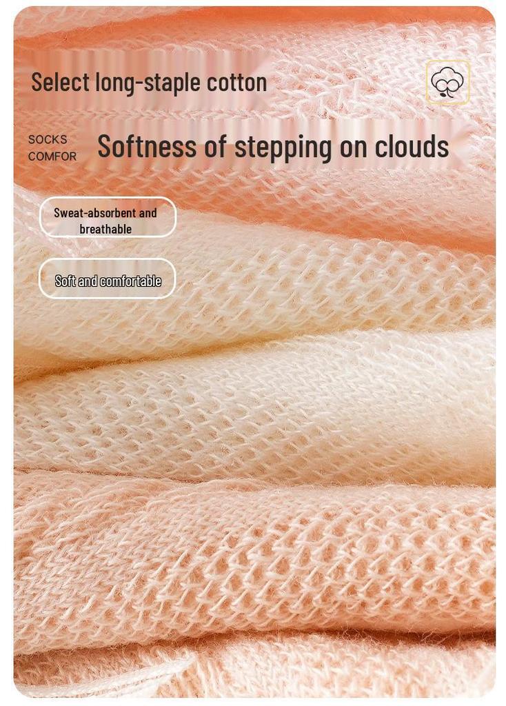 Spring & Summer Baby Bubble Cuff Mesh Socks - Thin, Seamless, Antibacterial for Infants & Toddlers