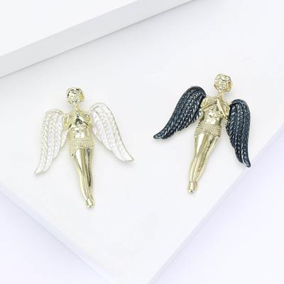 Einfache Mode Legierung Emaille Engel Brosche Persönlichkeit Temperament Männer Und Frauen Mantel Strickjacke Corsage Schmuck Pin