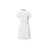 FILA Solid Color Waist-Defining Tennis Polo Dress Women Dresses Jade-White A11W323307F-WT
