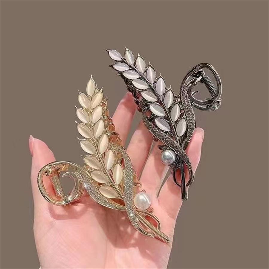 New Crystal Opal Hair Clasp Hairpin for Women's Fashion, Personality, Elegant Hairpin, and Advanced Hairpin Accessories