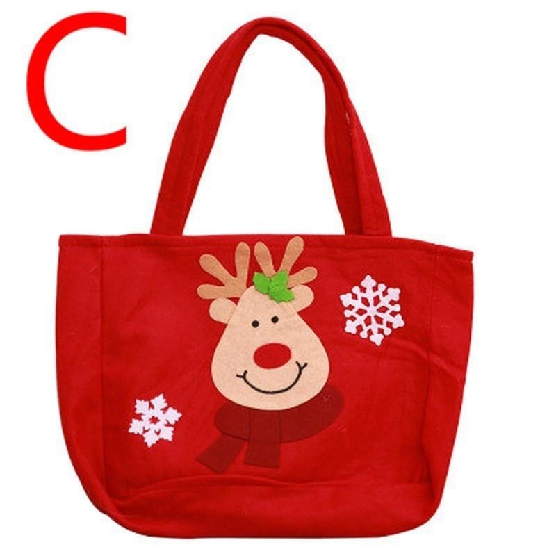 Cute Santa Claus Snowman Candy Gift Bags Cookie Packaging Bags Party Handbag Merry Christmas Storage Package