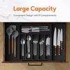 Organisateur de tiroir à couverts extensible Boîte de rangement réglable en plastique pour couverts Cadeau de pendaison de crémaillère parfait pour les nouveaux propriétaires