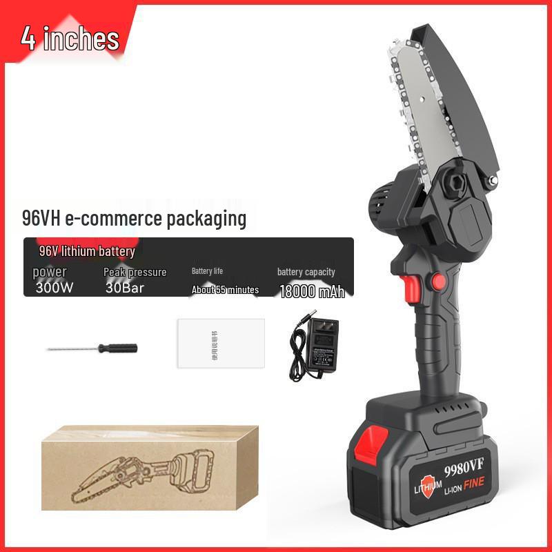 Drujba electrică cu litiu fără fir de mare putere pentru tăierea acasă și în grădină