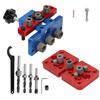Woodworking Drill Guide Kit Template Positioners Easy To Use Drill Guide for Various Applications for Woodworkers