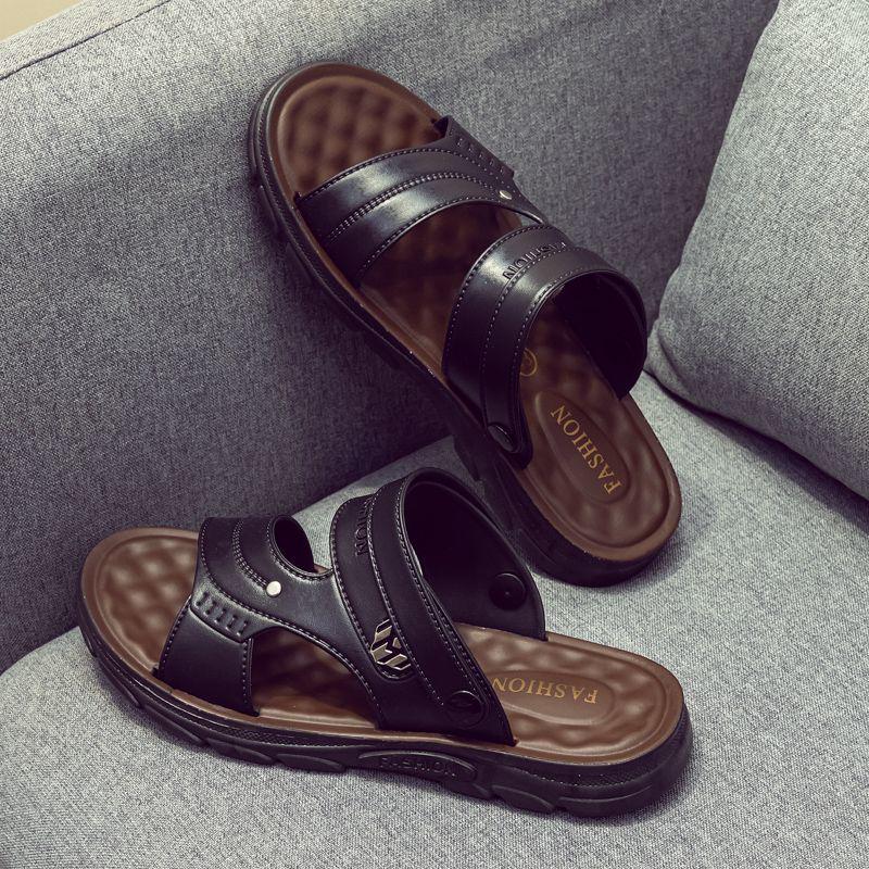 

Мужские летние водонепроницаемые нескользящие пляжные сандалии и шлепанцы 2025 41 [Fits size 40]