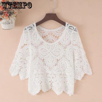 Cardigan tricotat trunchiat, cu decolteu în V, șal coreean de vară, cu mânecă lungă, ocazional, topuri, pentru femei, paltoane solide, scobite, noi