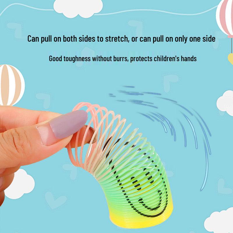 

Magic Rainbow Slinky Rings Stacking Game: Educational Toy for Boys and Girls