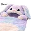 Bunny Slumber Bag Plush Rabbit Envelope Sleeping for Kids, Winter Washable Sleep Sack Bag, Fuzzy Toddlers Boys Girls Kids