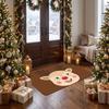 Non-Slip Reindeer Door Mat Diatom Mud Santa Claus Entryway Rug Durable Entrance Door Mat  Balcony