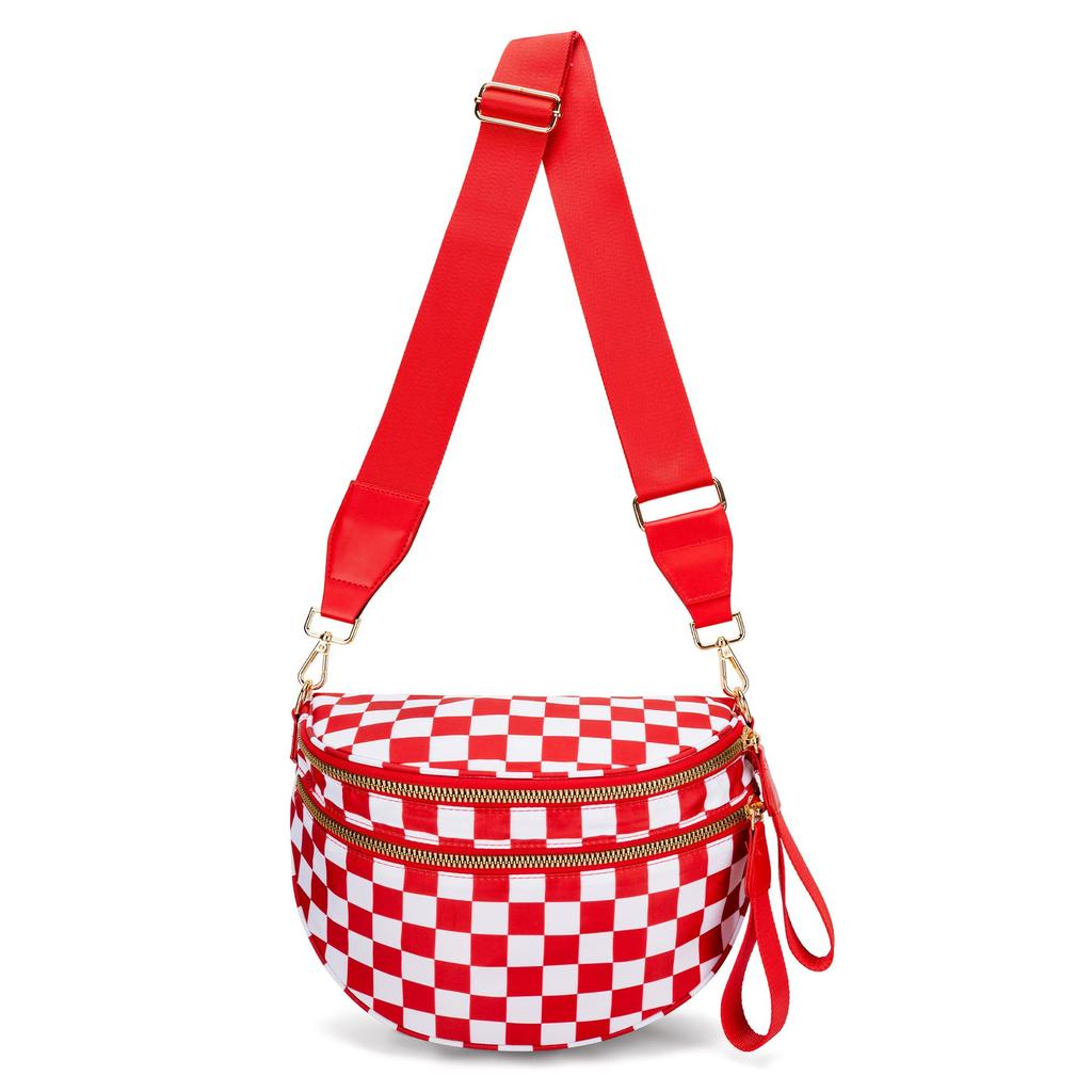 Women Adjustable Strap Crossbody Bag Vintage Shell Waist Bag Casual Daily Shoulder Purse