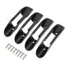 ABS Plastic Kayak Paddle Clip Universal Ship Boat Paddle Holder Accessory with Screws Black