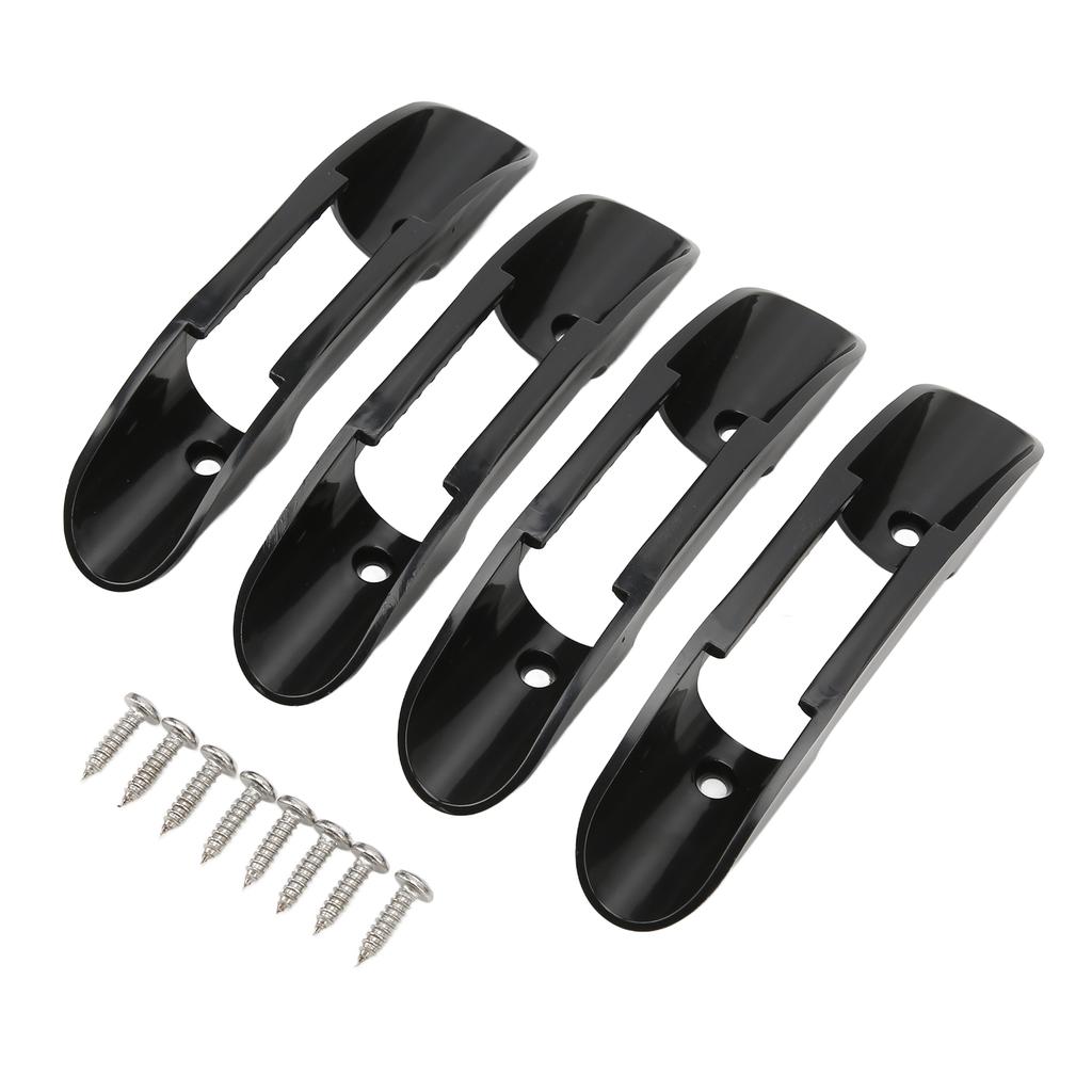 ABS Plastic Kayak Paddle Clip Universal Ship Boat Paddle Holder Accessory with Screws Black