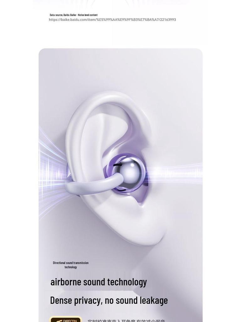 2024 Best-selling Bluetooth TWS Ear Clips: Wireless In-Ear Earphones with 5.4 Super-Core Electroplated Design.