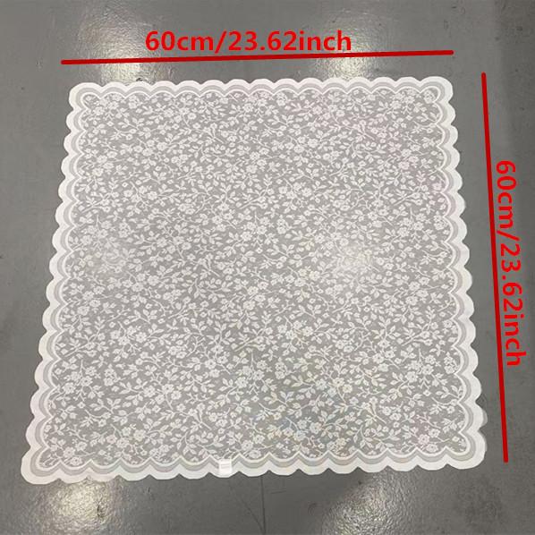 White Lace Tablecloth Vintage Embroidered Reception Table Cloth Decor Party Table Mat Rustic Wedding cover